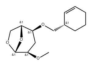 .beta.-D-ribo-Hexopyranose, 1,6-anhydro-4-O-(2-cyclohexen-1-ylmethyl)-3-deoxy-2-O-methyl-, (S)-
