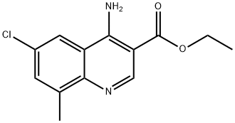 4-Amino-6-chloro-8-methylquinoline-3-carboxylic acid ethyl ester