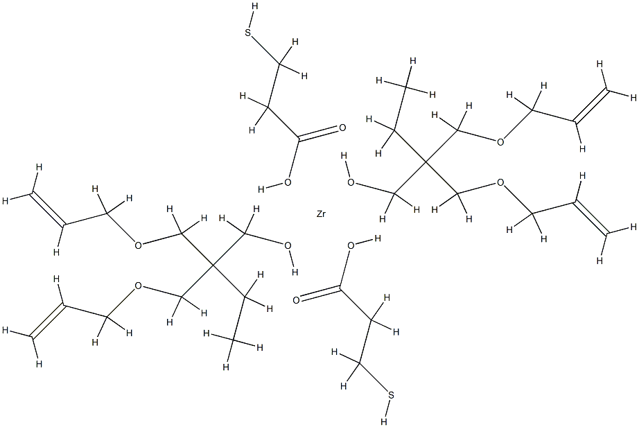 Zirconium, bis(3-mercaptopropanoato-.kappa.O)bis2-(2-propenyloxy-.kappa.O)methyl-2-(2-propenyloxy)methyl-1-butanolato-.kappa.O-