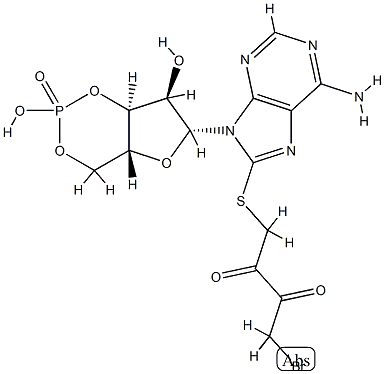 8-((4-bromo-2,3-dioxobutyl)thio)-adenosine 3',5'-cyclic monophosphate