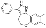 4,5-Dihydro-8,9-dimethyl-3-phenyl-2H-(1)benzoxepino(5,4-c)pyrazole