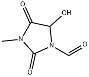 1-Imidazolidinecarboxaldehyde, 5-hydroxy-3-methyl-2,4-dioxo- (9CI)