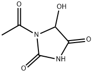 2,4-Imidazolidinedione, 1-acetyl-5-hydroxy- (9CI)