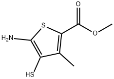 2-Thiophenecarboxylicacid,5-amino-4-mercapto-3-methyl-,methylester(9CI)