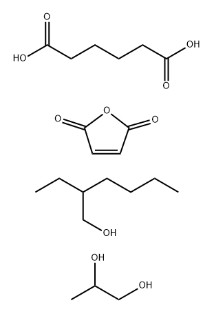Hexanedioic acid, polymer with 2-ethyl-1-hexanol, 2,5-furandione and 1,2-propanediol