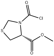 4-Thiazolidinecarboxylic acid, 3-(chlorocarbonyl)-, methyl ester, (R)- (9CI)