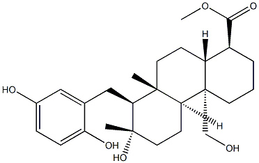 13,17,19,23-Tetrahydroxy-4,8-dimethyl-16,24-cyclo-21-nor-13,17-seco-5α-chola-16,20(22),23-triene-4β-carboxylic acid