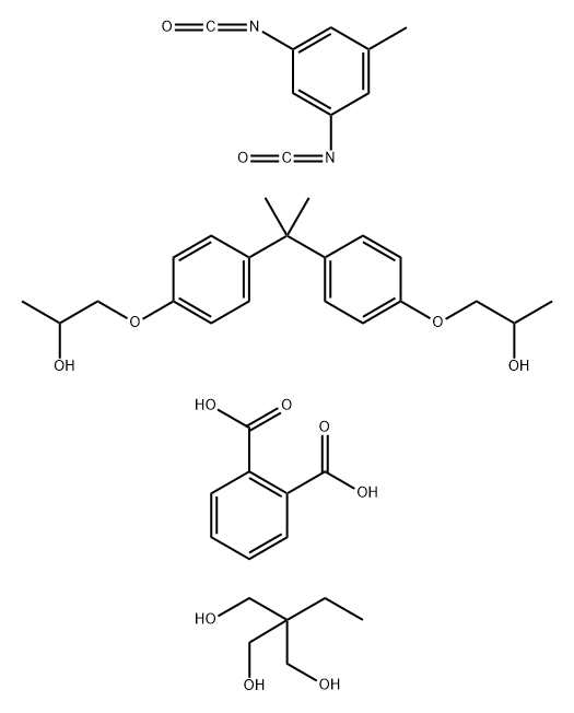 1,2-Benzenedicarboxylic acid, polymer with 1,3-diisocyanato-5-methylbenzene, 2-ethyl-2-(hydroxymethyl)-1,3-propanediol and 1,1'-[(1-methylethylidene) bis(4,1-phenyleneoxy)]bis[2-propanol]