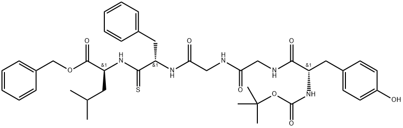 t-butyloxycarbonyltyrosyl-glycyl-glycyl-phenylalanyl-psi(thioamide)leucyl benzyl ester