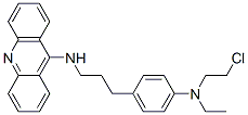 N-[3-[4-(2-chloroethyl-ethyl-amino)phenyl]propyl]acridin-9-amine