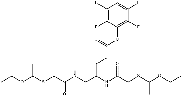4,5-DI-[S-(1-ETHOXYETHYL)-MERCAPTOACETAMIDO]-PENTANOIC ACID-2,3,5,6-TETRAFLUOROPHENYL ESTER