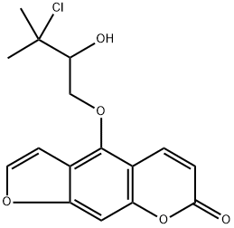7H-Furo[3,2-g][1]benzopyran-7-one, 4-(3-chloro-2-hydroxy-3-methylbutoxy)-, (+)-