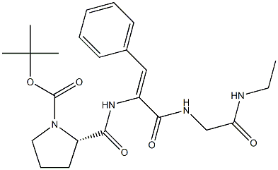 tert-butyloxycarbonyl-prolyl-dehydrophenylalanyl-glycyl-ethylamide