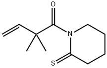 2-Piperidinethione,  1-(2,2-dimethyl-1-oxo-3-butenyl)-  (9CI)