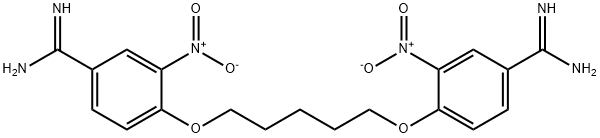 4-[5-(4-carbamimidoyl-2-nitro-phenoxy)pentoxy]-3-nitro-benzenecarboxim idamide