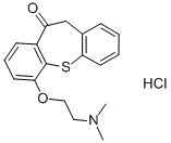 Dibenzo(b,f)thiepin-10(11H)-one, 6-(2-(dimethylamino)ethoxy)-, hydroch loride
