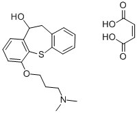 6-(3-Dimethylaminopropoxy)-10,11-dihydrodibenzo(b,f)thiepin-10-ol hydr ogen maleate