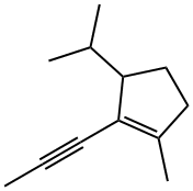 Cyclopentene, 1-methyl-3-(1-methylethyl)-2-(1-propynyl)- (9CI)