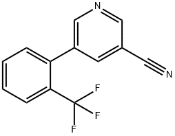 5-(2-(trifluoromethyl)phenyl)pyridine-3-carbonitrile