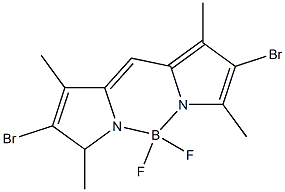 4,4-difluoro-2,6-dibromo-1,3,5,7-tetramethyl-4-bora-3a,4a-diaza-s-indacene