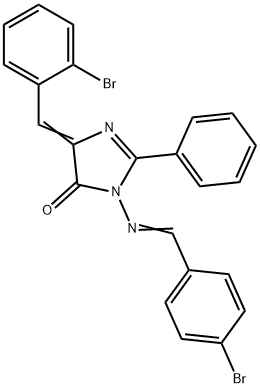 (5Z)-5-[(2-bromophenyl)methylidene]-3-[(4-bromophenyl)methylideneamino ]-2-phenyl-imidazol-4-one