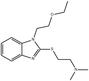 1-ethoxyethyl-2-dimethylaminoethylthiobenzimidazole