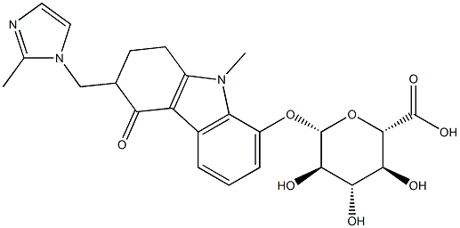 2,3,4,9-四氢-9-甲基-3-[(2-甲基-1H-咪唑-1-基)甲基]-4-氧代-1H-咔唑-8-基 BETA-D-吡喃葡糖苷酸
