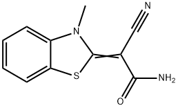 Acetamide, 2-cyano-2-(3-methyl-2(3H)-benzothiazolylidene)- (9CI)