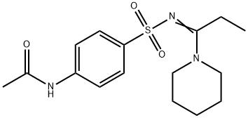 N-[4-[1-(1-piperidyl)propylideneamino]sulfonylphenyl]acetamide