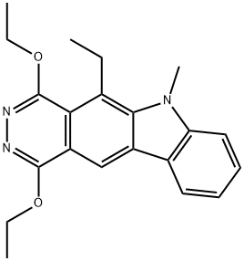 1,4-Diethoxy-5-ethyl-6-methyl-6H-pyridazino(4,5-b)carbazole