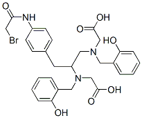 N,N'-bis(2-hydoxybenzyl)-1-(4-bromoacetamidobenzyl)-1,2-ethylenediamine-N,N'-diacetic acid