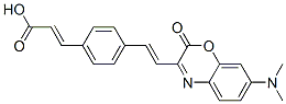 4-(beta-(7-dimethylamino-1,4-benzoxazin-2-one-3-yl)vinyl)phenylpropenoic acid