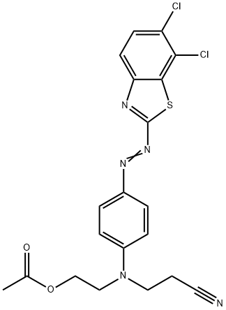 Propanenitrile, 3-[[2-(acetyloxy)ethyl][4- [(6,7-dichloro-2-benzothiazolyl)azo]phenyl]amino ]-