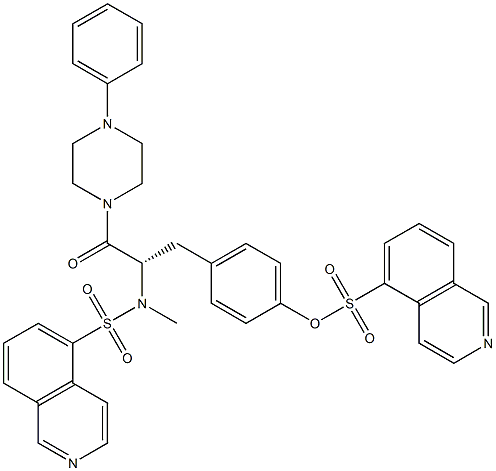 1-[N,O-二(5-异喹啉磺酰基)-N-甲基-L-型酪氨酸]-4-苯基哌嗪