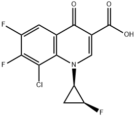 8-氯-6,7-二氟-1-[(1R,2S)-2-氟环丙基]-1,4-二氢-4-氧代-3-喹啉羧酸