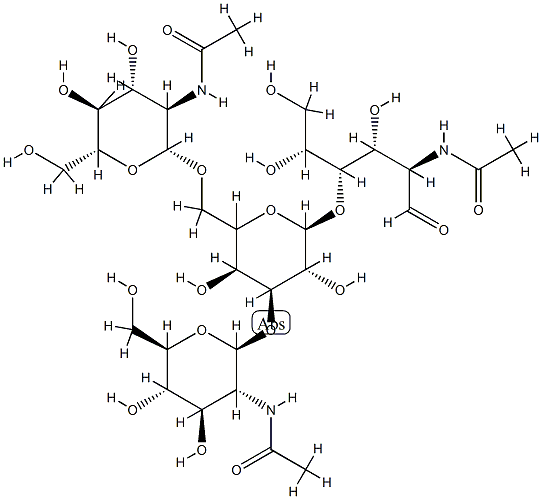N-acetylglucosaminyl(beta1-3)-N-acetylglucosaminyl(1-6)-galactopyranosyl(1-4)-N-acetylglucosamine
