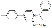 1-(Phenylmethylamino)-2-hydrazono-4-(p-tolyl)-pyrimidine