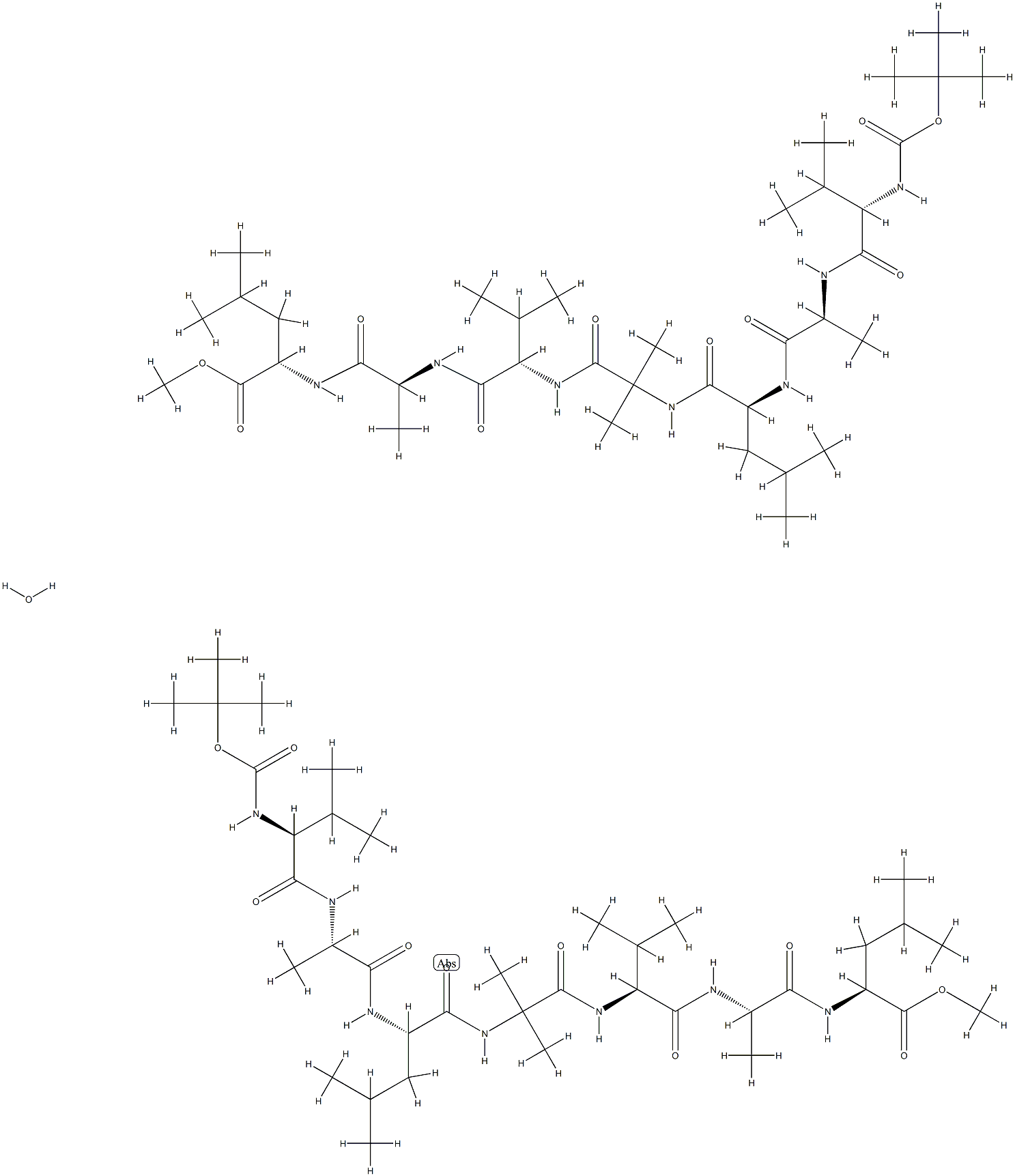 tert-butyloxycarbonyl-valyl-alanyl-leucyl-2-aminoisobutyryl-valyl-alanyl-leucyl methyl ester