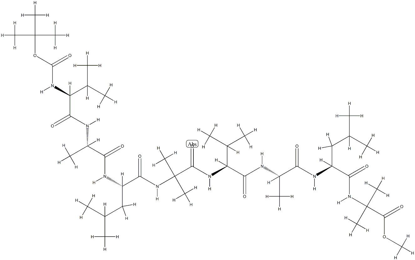 t-butyloxycarbonyl-valyl-alanyl-leucyl-2-aminoisobutyryl-valyl-alanyl-leucyl-2-aminoisobutyryl methyl ester