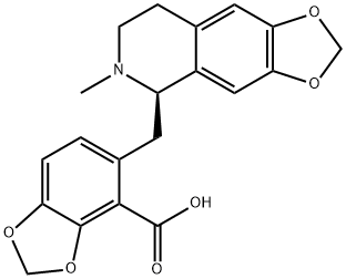 2,3-Dihydro-6-[[[(5R)-5,6,7,8-tetrahydro-6-methyl-1,3-dioxolo[4,5-g]isoquinolin]-5β-yl]methyl]benzofuran-7-carboxylic acid