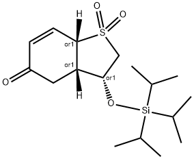 3-triisopropylsiloxy-2,3,3a,7a-tetrahydrobenzo(b)thiophen-5(4H)-one 1,1-dioxide