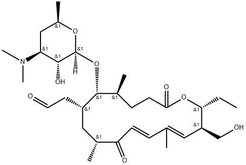 2-[(2R,3R,4E,6E,9R,11R,12R,13S)-12-[(2S,3R,4S,6R)-4-dimethylamino-3-hy droxy-6-methyl-oxan-2-yl]oxy-2-ethyl-3-(hydroxymethyl)-5,9,13-trimethy l-8,16-dioxo-1-oxacyclohexadeca-4,6-dien-11-yl]acetaldehyde