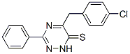 1,2,4-Triazine-6(1H)-thione, 5-[(4-chlorophenyl)methyl]-3-phenyl-