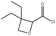 2-Oxetanecarbonyl chloride, 3,3-diethyl- (9CI)