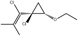 Cyclopropane, 1-chloro-1-(1-chloro-2-methyl-1-propenyl)-2-ethoxy-, cis- (9CI)