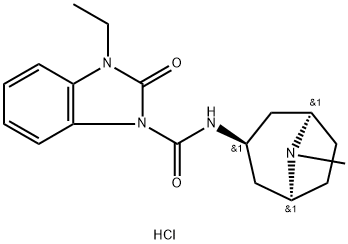 (endo-N-8-methyl-8-azabicyclo(3.2.1)oct-3-yl)-2,3-dihydro-3-ethyl-2-oxo-1H-benzimidazol-1-carboxamide