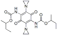 (2,5-Bis(1-aziridinyl)-3,6-dioxo-1,4-cyclohexadiene-1,4-diyl)biscarbam ic acid, bis(1-methylpropyl) ester