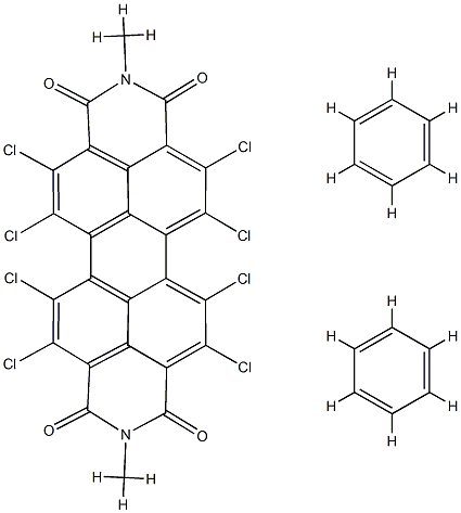 benzene-1,2,5,6,7,8,11,12-octachloro-N, N'-dimethylperylene-3,4-9,10-bis(dicarboximide)