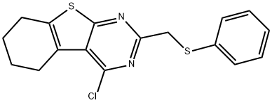4-CHLORO-2-[(PHENYLTHIO)METHYL]-5,6,7,8-TETRAHYDRO[1]BENZOTHIENO[2,3-D]PYRIMIDINE