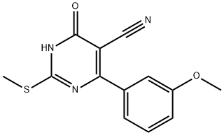 4-(3-甲氧苯基)-2-(甲硫基)-6-氧亚基-1,6-二氢嘧啶-5-甲腈